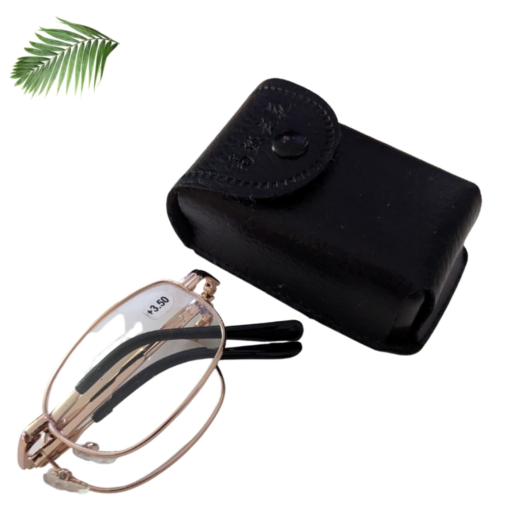 Reading Glasses 3.50 Folding Portable With Case Bose protectors case foldable